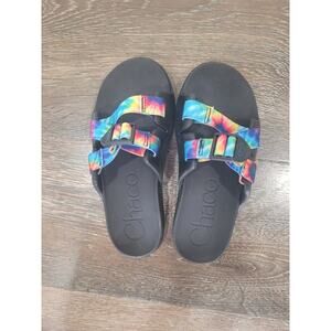 Chacos Chillos Slides for kids size 3 Tie Dye‎ Pattern #2